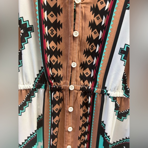 Body Glove Multicolor Geometric Maxi Dress - Picture 5 of 5